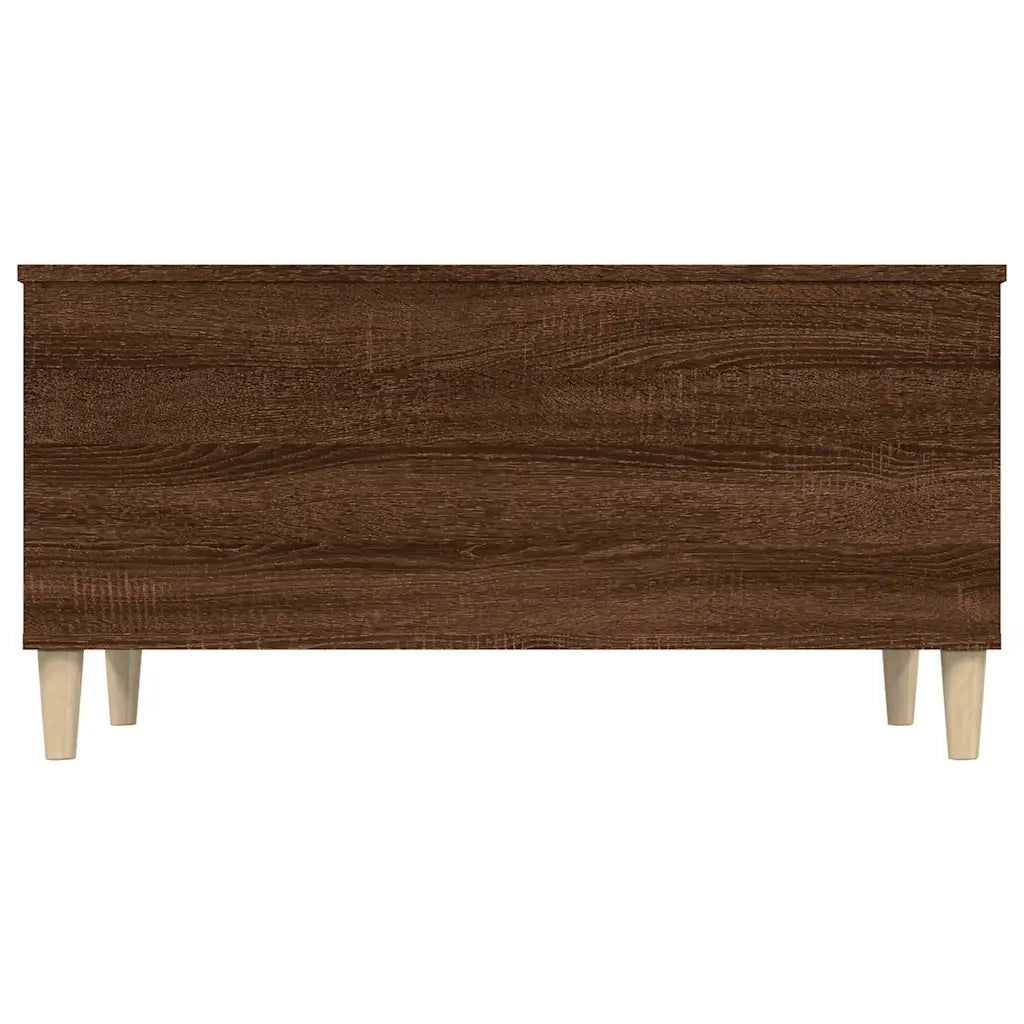Tavolino Salotto Rovere Marrone 90x44,5x45 cm Legno Multistrato 819587