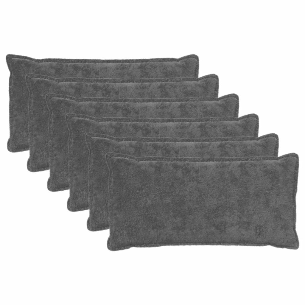 Federa 6 pz HOUTEN Grigio Scuro 40 x 70 cm 918007
