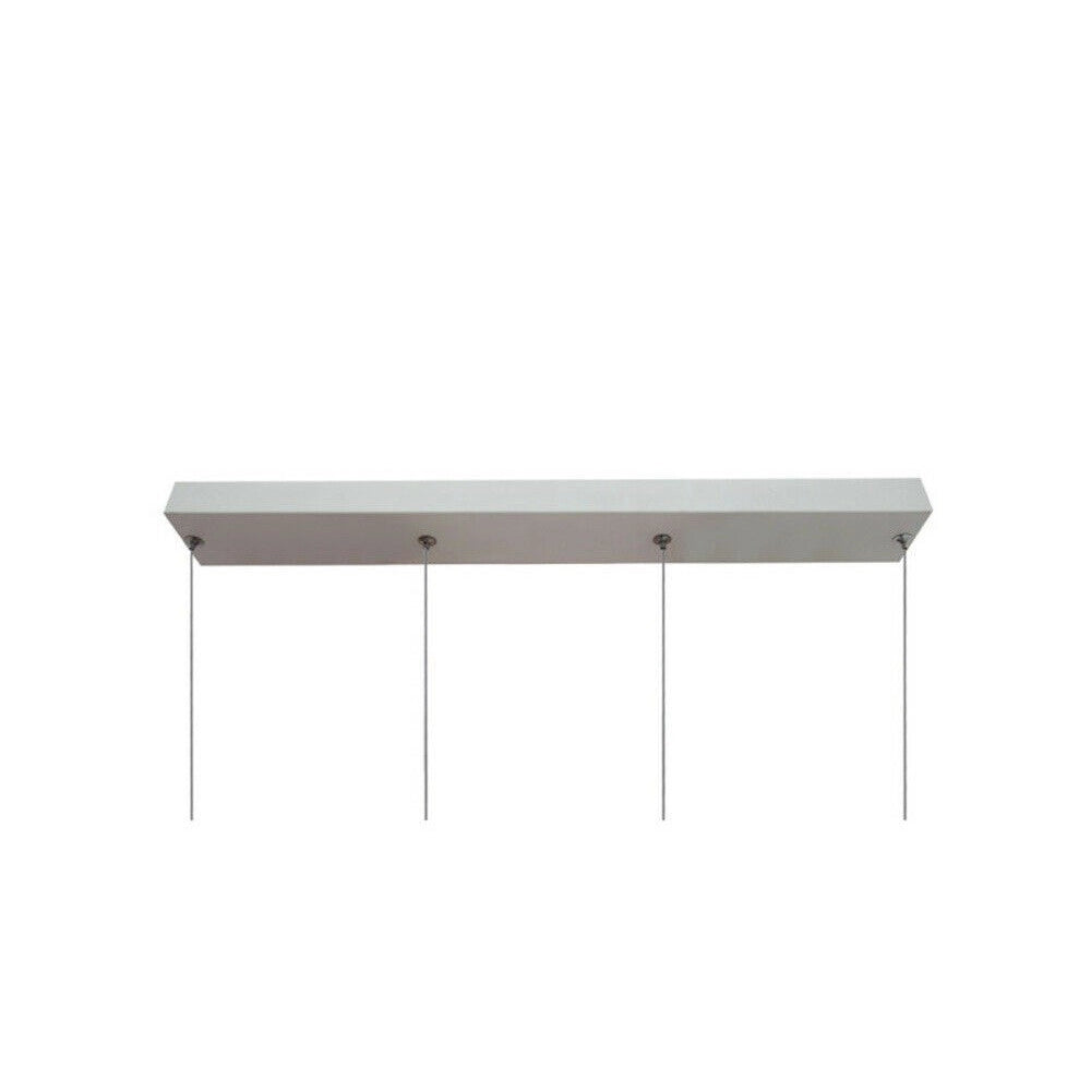 Trade Shop - Lampadario Led Moderno Minimal Lampada Sospensione 32 W Luce Fredda Lp-08 Bianco -