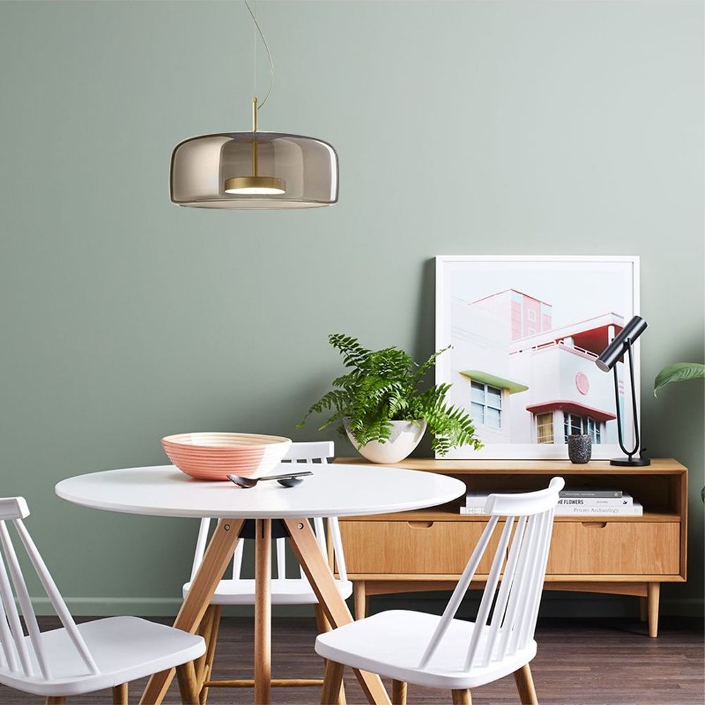 Lampada Da Soffitto A Sospensione In Vetro APP614-1CP Grigio