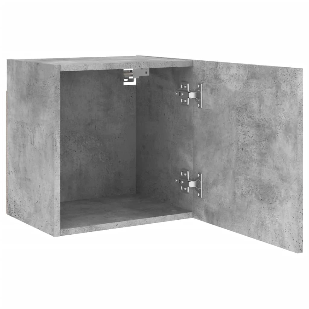 Mobile TV multimediale da parete mensola TV mobile TV credenza per sala da pranzo soggiorno camera da letto 2 pezzi 40,5 x 30 x 40 cm legno ingegnerizzato grigio 02_0028917