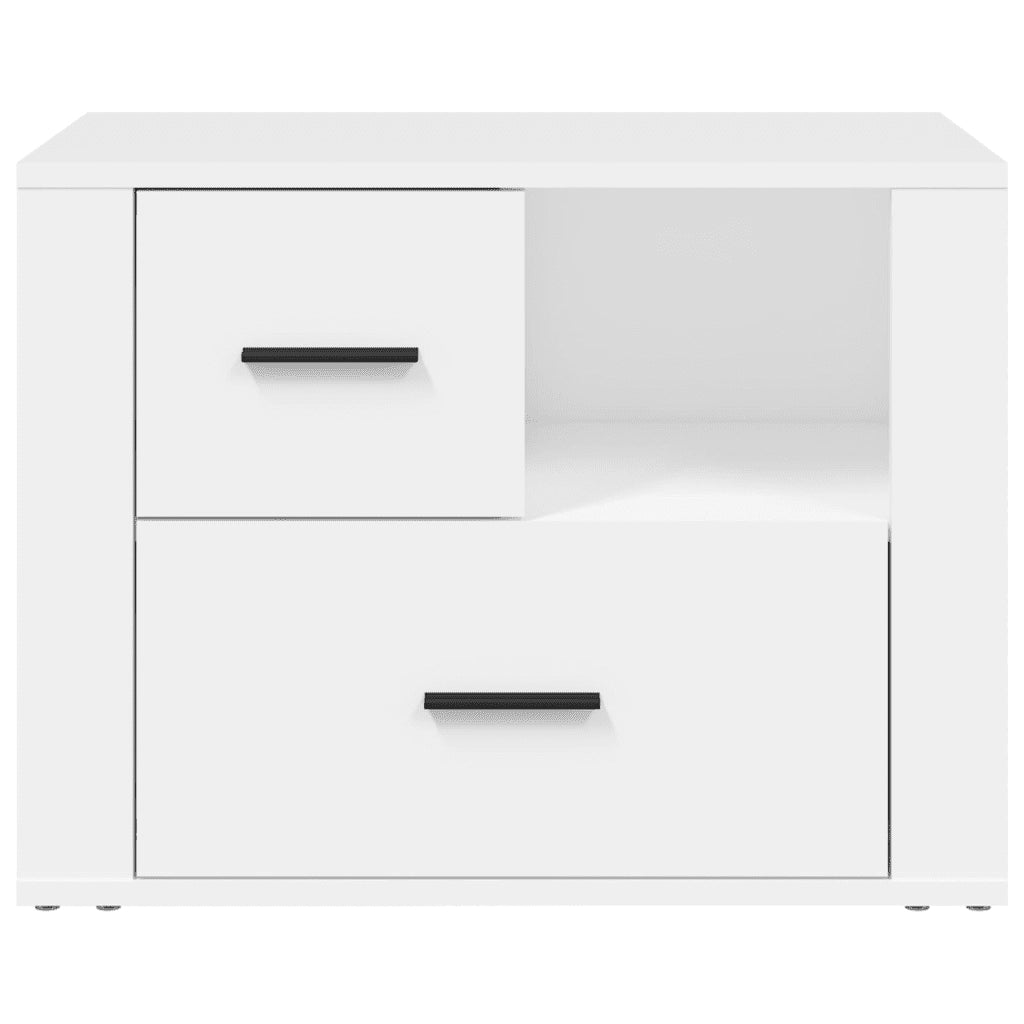 Comodino | Armadio da Notte | Mobiletto da notte Bianco 60x36x45 cm in Legno Ingegnerizzato