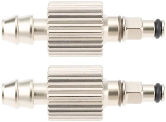 2 Pezzi di Fitting di Riempimento M4 con Porta di Bleed e Gomma O-Ring