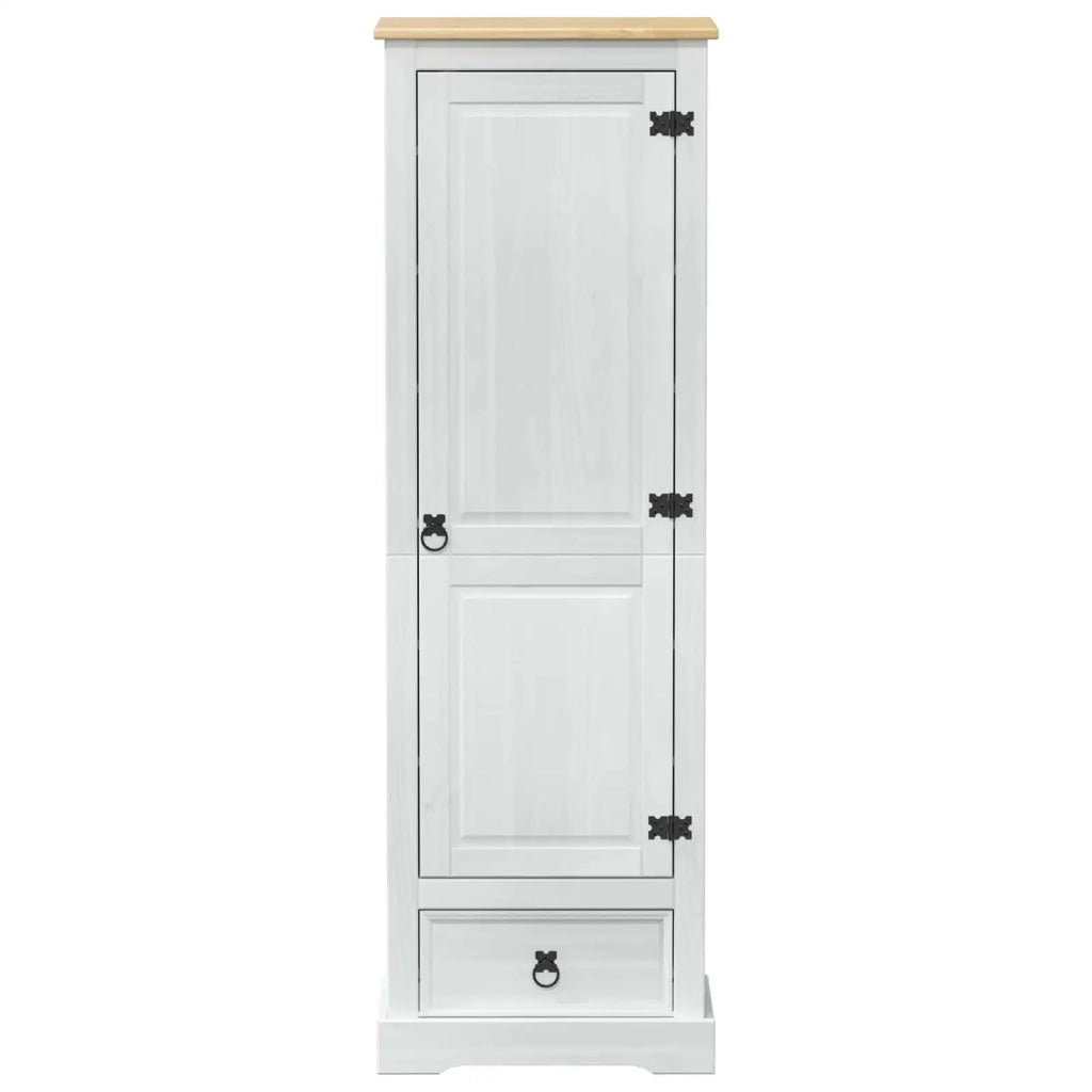Armadi con cassetto Bianco 55 x 38 x 170 cm Pino massello 42024935