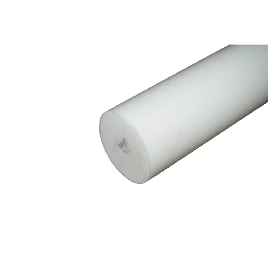 Barra di poliammide, poliossimetilene-poliacetale POM bianca 1000x180mm 40.1 Kg.