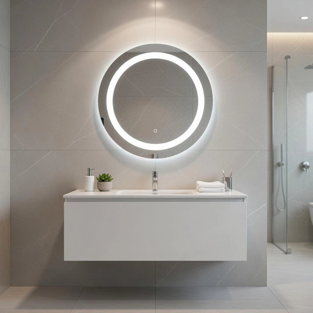 Specchio illuminazione led d.60 cm mod. OTTAVIANO
