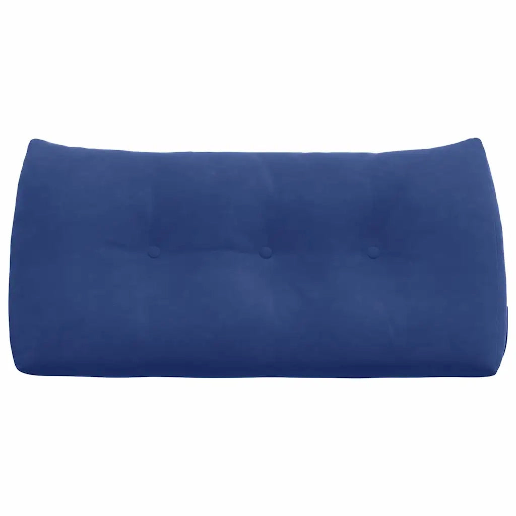 Cuscino per Schiena | Cuscino dorsale Blu Polizia 100 x 24 x 50 cm Velluto