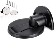 Stopper magnetico per porte - supporto moderno per porte - 1 pezzo - nero - acciaio inossidabile