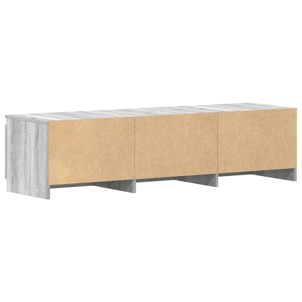 Mobile TV-Credenza TV-Console TV Grigio Sonoma 140x40x35,5 cm in Legno Multistrato