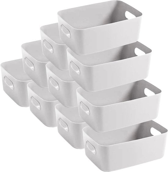 Organizzatore di stoccaggio in plastica - illuminato - cucina bagno - cassettone con maniglie