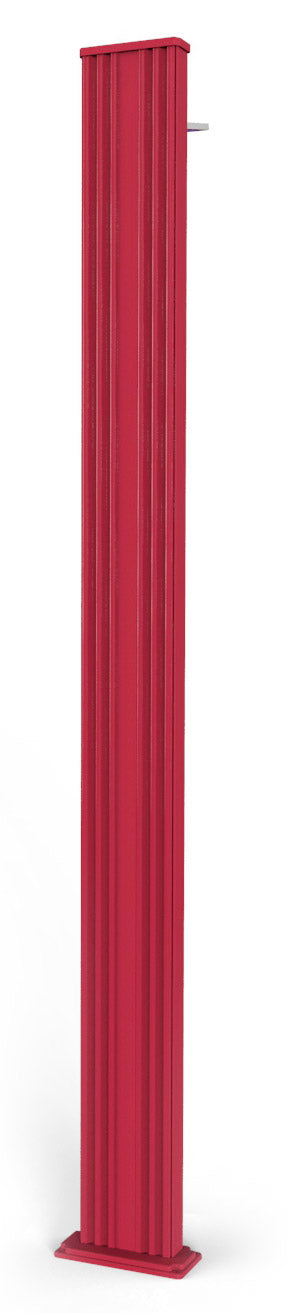 Doccia da Esterno Giardino Miscelatore e Lavapiedi Arkema Spring S Fascia Inox Cherry