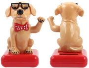 Decorazione solare per auto - Cane ombroso - Gancio oscillante divertente - Giallo - Decorazione solare per auto - Ideale per auto - Decorativo