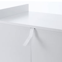 Carrello da Cucina 60x40x77 cm in Legno Bianco e Rovere