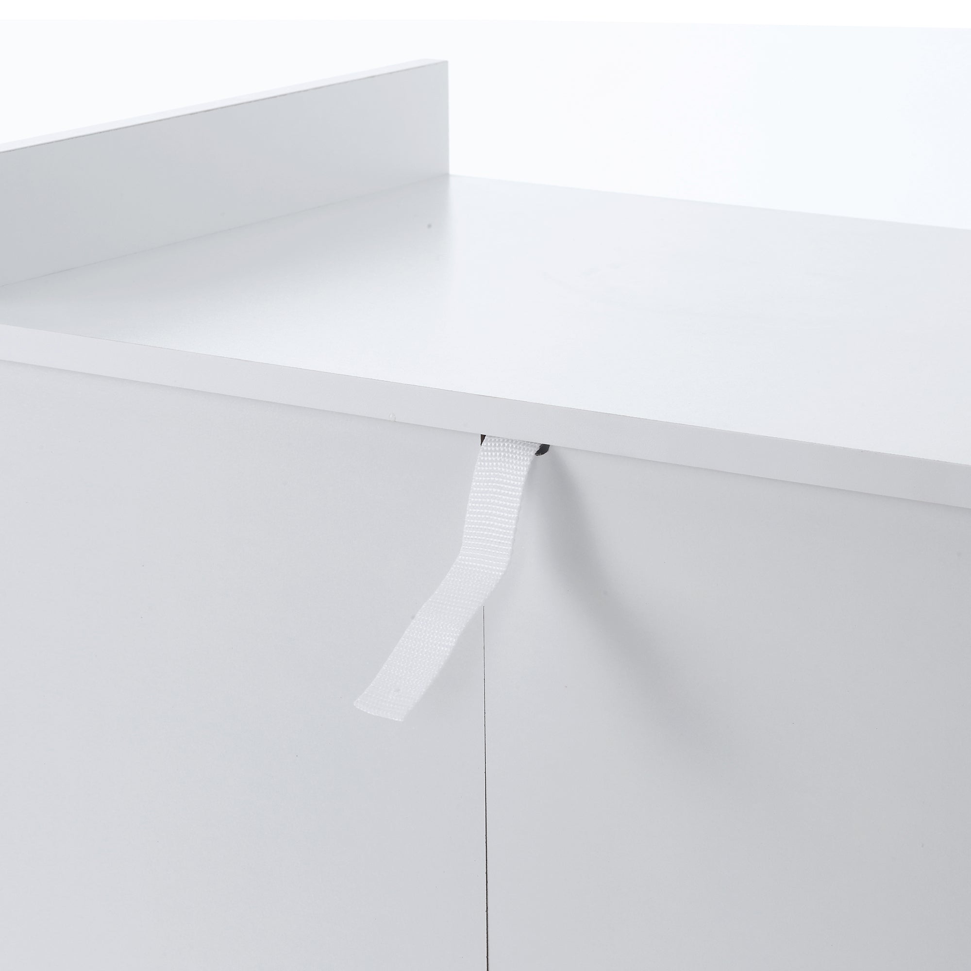 Carrello da Cucina 60x40x77 cm in Legno Bianco e Rovere