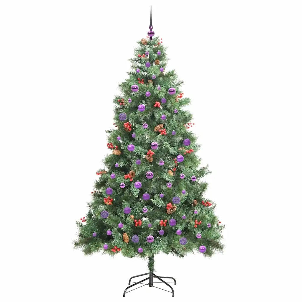 Albero di Natale artificiale Verde 210 cm PVC e Metallo 3395149