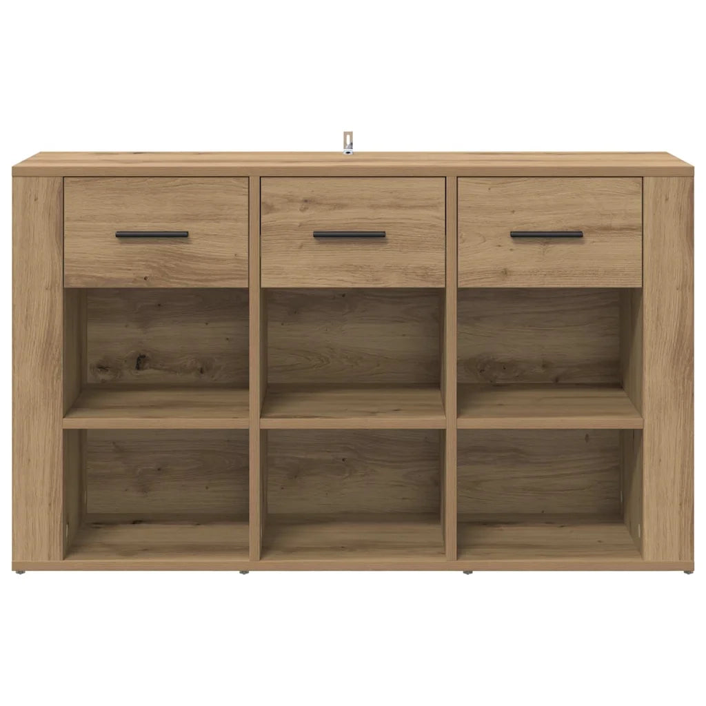 Credenza con Cassetto-Buffet-Armadio da cucina Rovere artigianale 100 x 30 x 59,5 cm