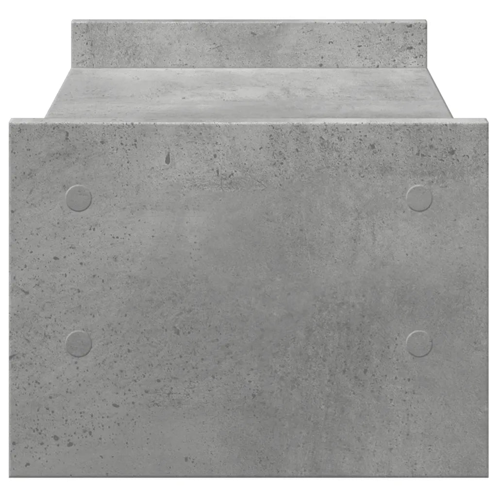 vidaXL Supporto per Monitor Grigio Cemento 50x27x20 cm in Truciolato