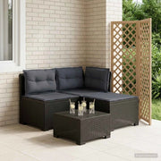 Divano da giardino 3 posti con cuscini in look rattan 3 posto 8011907