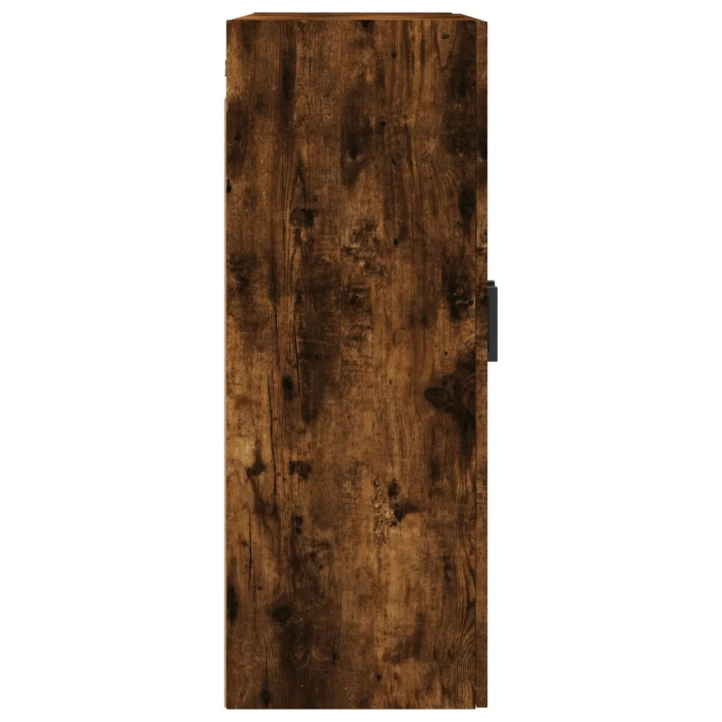 vidaXL Mobili a Parete 2 pz Rovere Fumo 69,5x34x90 cm