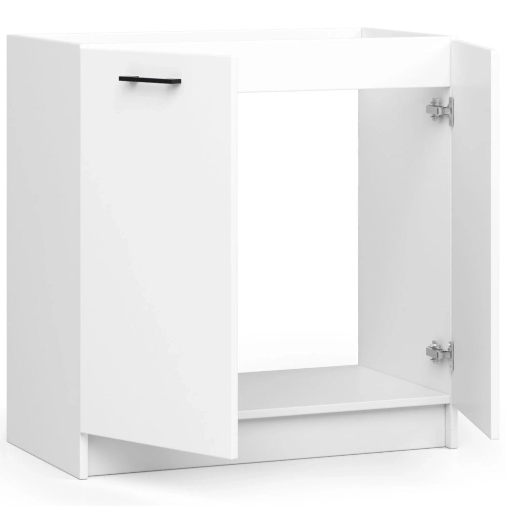 Mobile da cucina per incasso del forno AKORD S80 sistema OLIWIA Bianco 80 cm 2 ante 80x46x82 cm