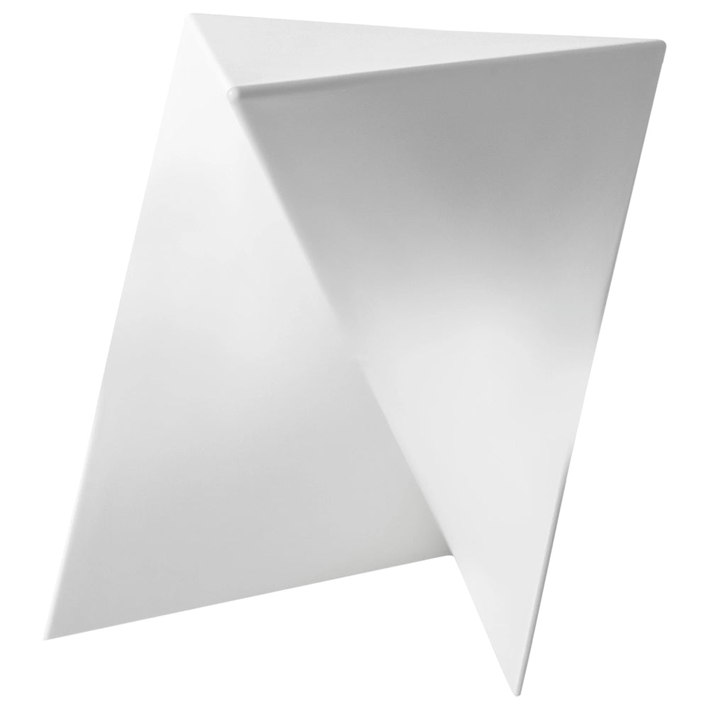 Tavolino in plastica tringolare bianco soggiorno elegante