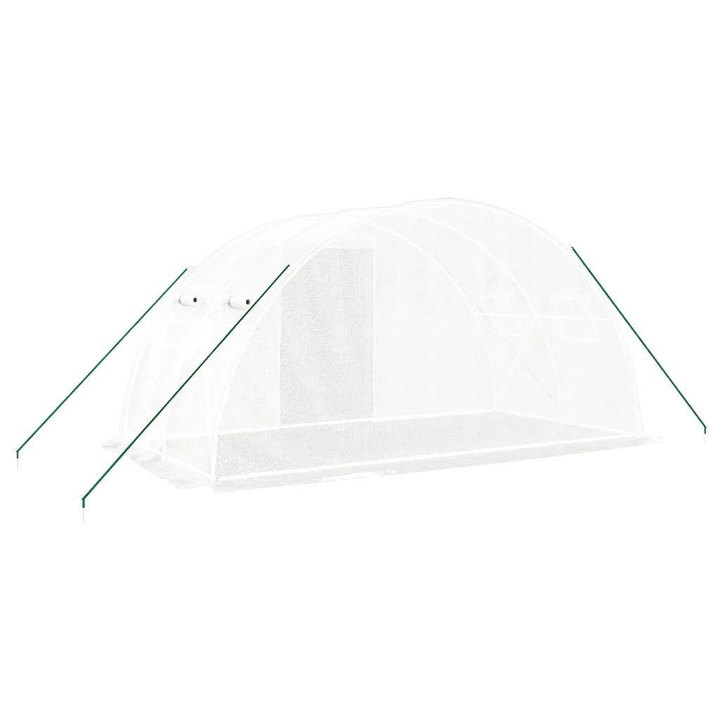 Serra con Telaio in Acciaio Bianco 8 m2 4x2x2 m CFW7013322