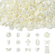 300 pezzi di imitazione perle in ABS - per creare gioielli - bracciali e collane - diverse dimensioni - stile moderno