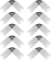 Connessione angolare per striscia di luce RGB - 10 pezzi - Senza saldatura - Adatto per 12V & 24V - Tipo L con adattatore di connettore a vite - 10 mm di larghezza
