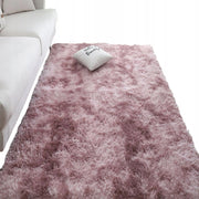 Tappeto rosa in peluche 220x160 cm