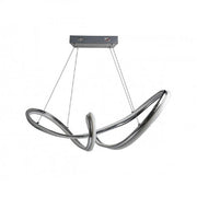 Trade Shop - Lampadario Led Intrecciato A Fiocco A Sospensione 57 W Luce 6500k 4000k 3000k A59 -
