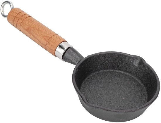 Mini Padella in Acciaio con Superficie Antiscivolo - Ideale per Interno ed Esterno - 10cm Padella - Adatta per Gas e Induzione