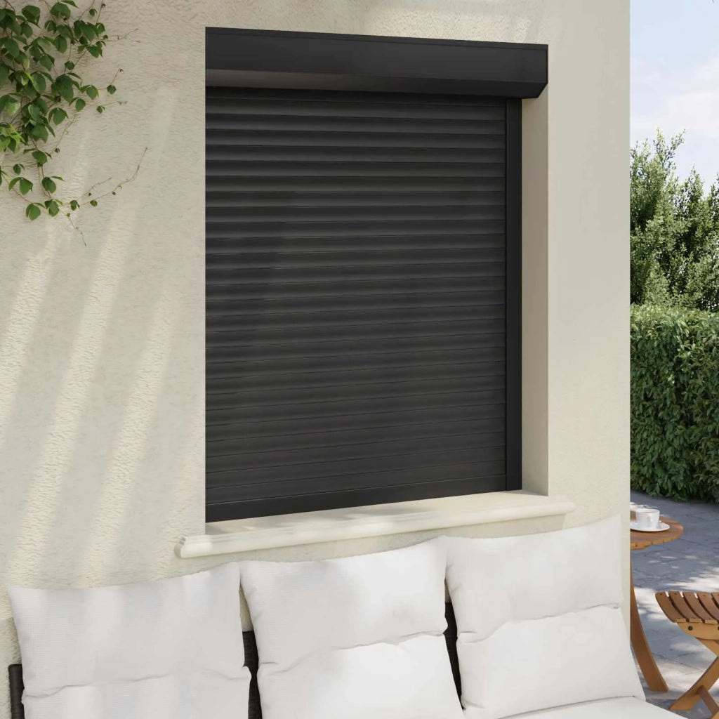 Persiana a rullo Antracite 100 x 120 cm Alluminio e poliuretano 42047066