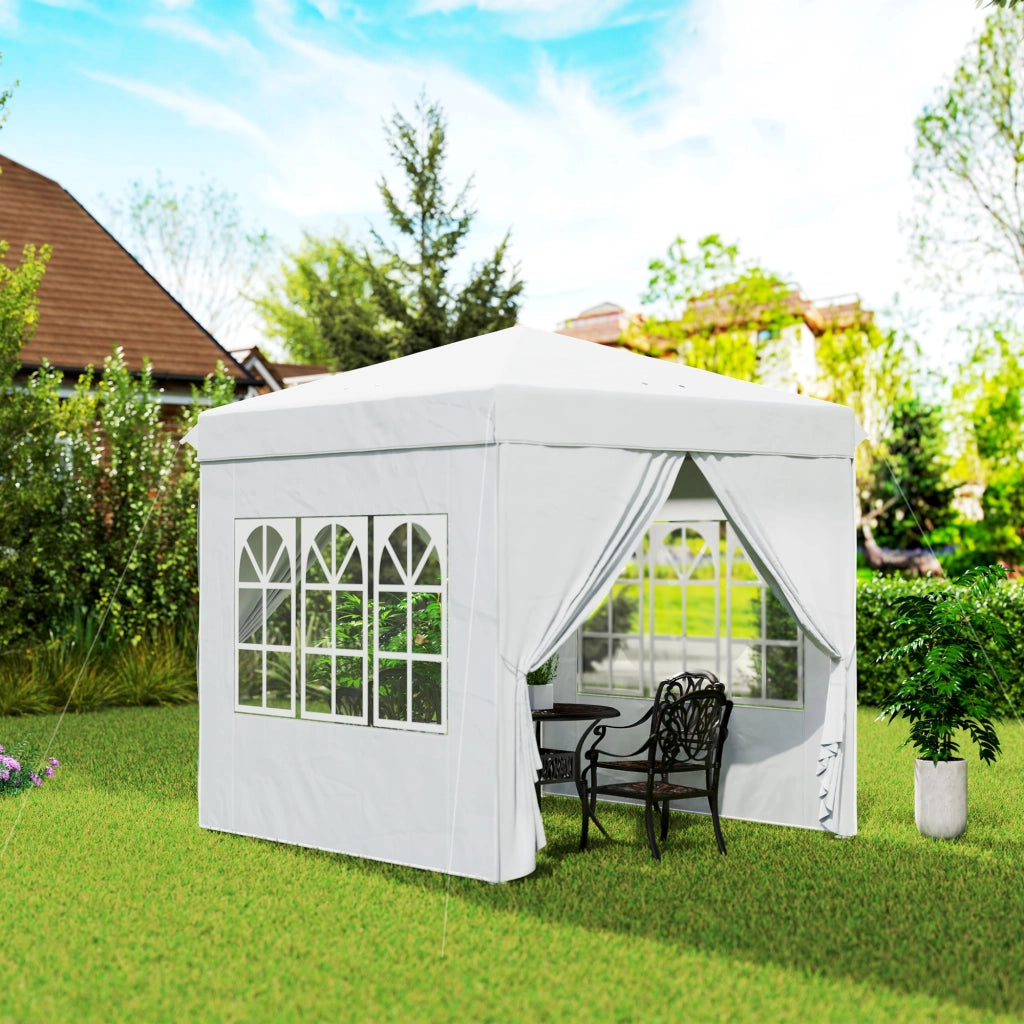 Carpa Plegable Pop-up ¨C zephmum ¨C 2.5x2.5 m Bianco