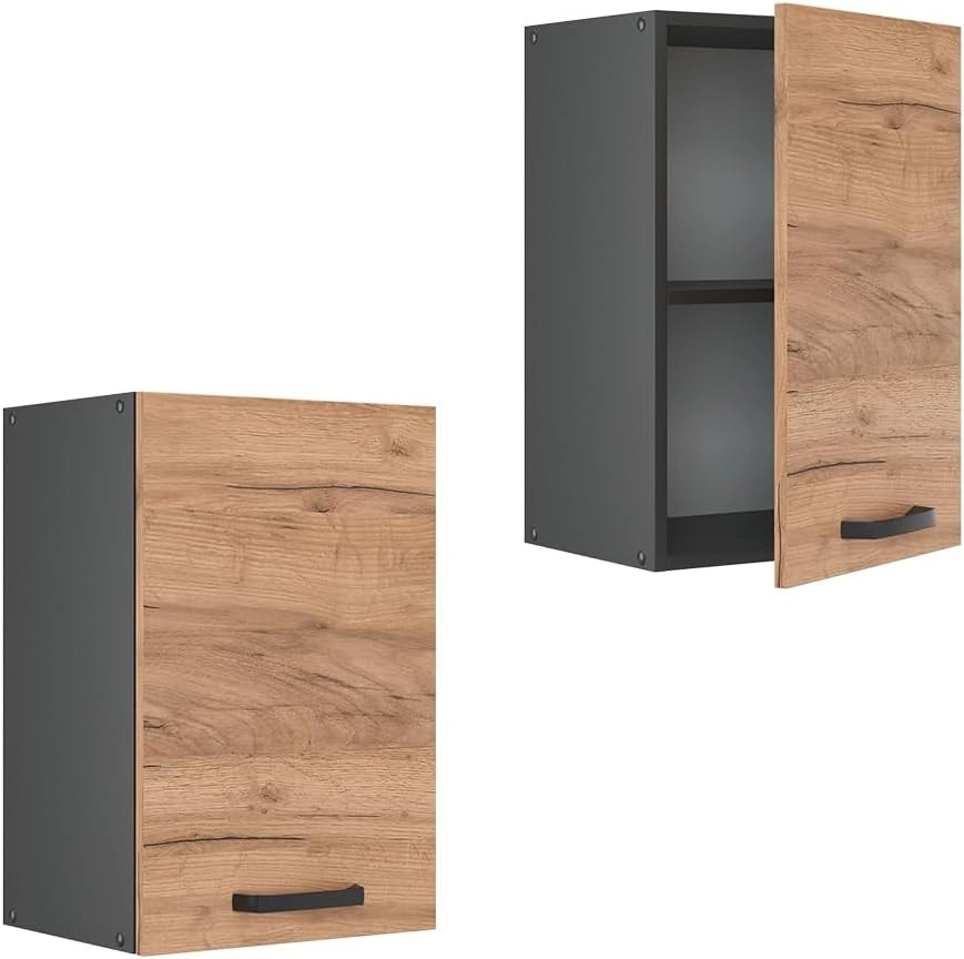 Pensile da cucina R-Line, Quercia dorata, 40 cm, per la libera combinazione all'interno di sistemi cucina modulari