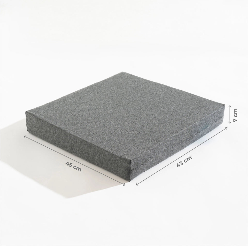 Cuscino Sedia a Rotelle Antidecubito con Gel Rinfrescante 45x43x7 cm in Memory Foam – Supporto Comfort per Ufficio e Auto, Riduce Pressione su Coccige e Bacino, Sfoderabile e Traspirante