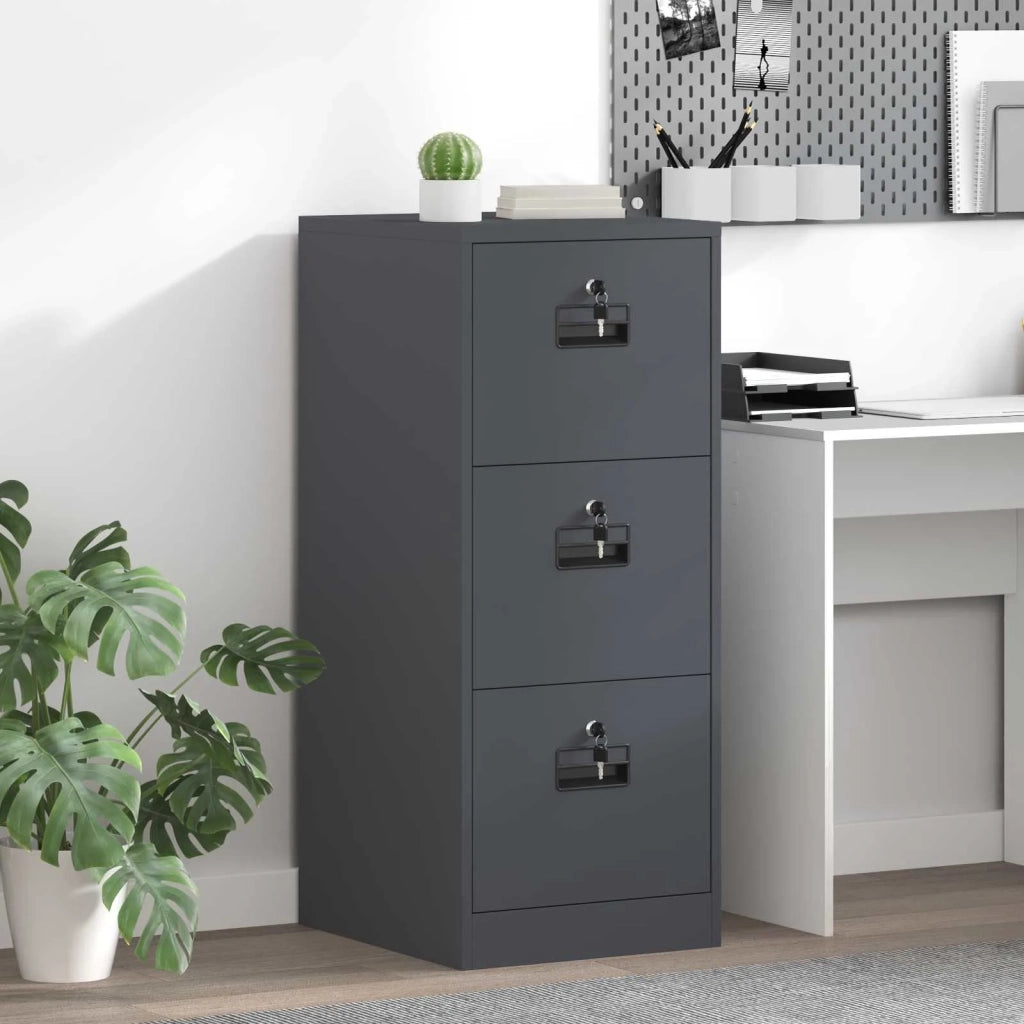 Armadio per File con cassetto Antracite 44 x 50 x 106.5 cm