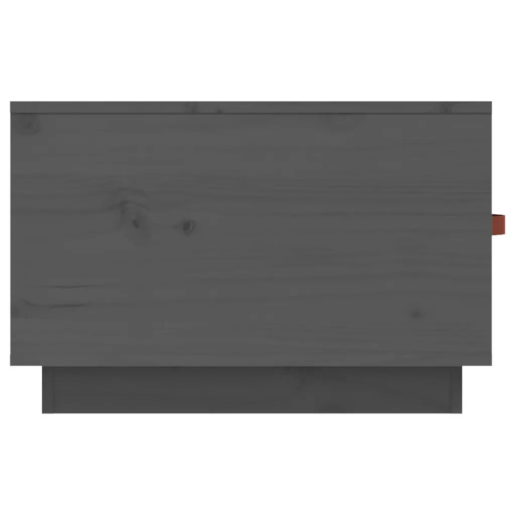 Tavolino da salotto | Tavolino da caff¨¨ | Tavolino da Soggiorno Grigio 60x53x35cm in Legno Massello di Pino
