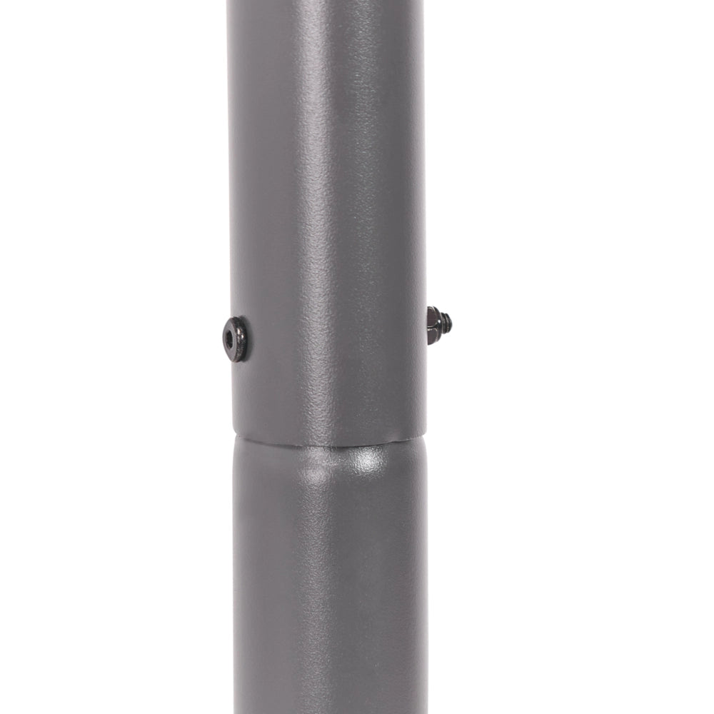 Gazebo da giardino con struttura in metallo e tessuto grigio scuro 300 x 300 cm pergola esterno terrazzo