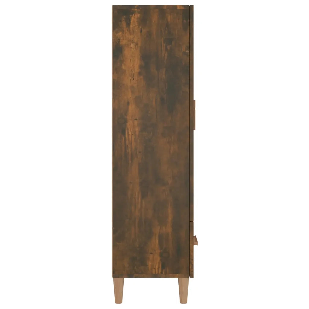 Credenza-Buffet-Armadio da cucina Rovere Fumo 70x31x115 cm in Legno Multistrato 875479