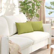 Cuscini da Divano 2 pz-Set di 2 Cuscini per Sofa Verde chiaro 50 x 30 cm Tessuto