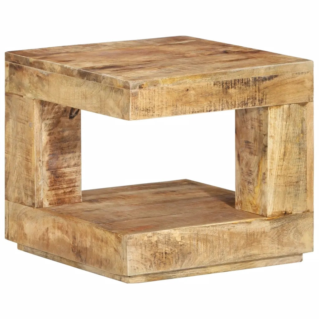 Tavolino da Salotto 45x45x40 cm in Legno Massello di Mango 338007