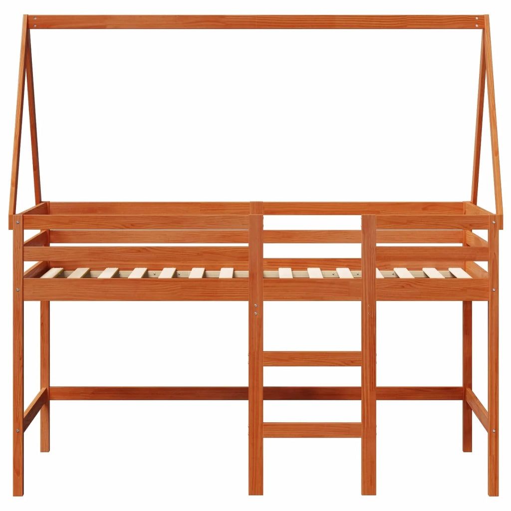 Struttura per letto soppalco Marrone Cera 90 x 190 cm 3422711