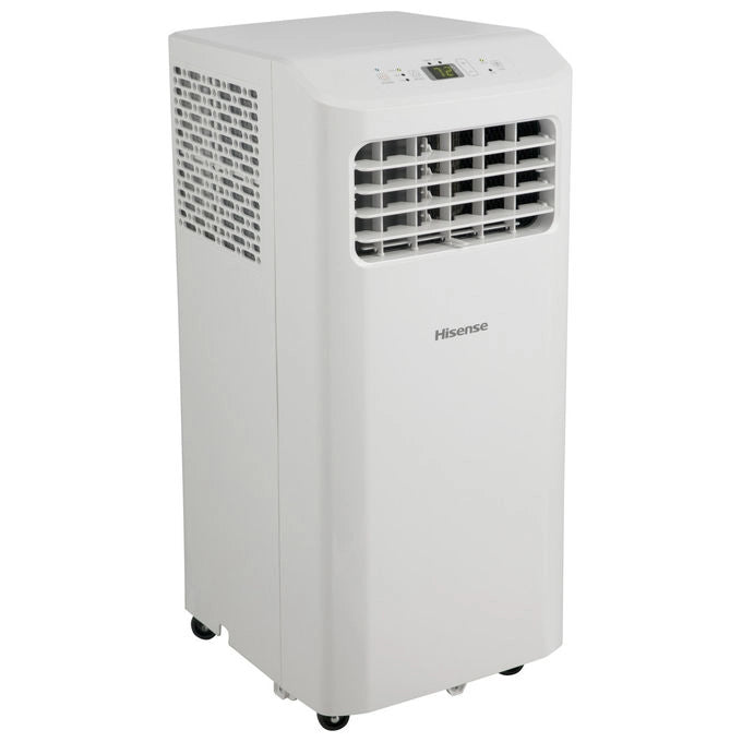 Hisense condizionatore portatile APC07KV, 7000 BTU, classe A, solo freddo, deumidificatore, 51 dB, 18 m², Bianco