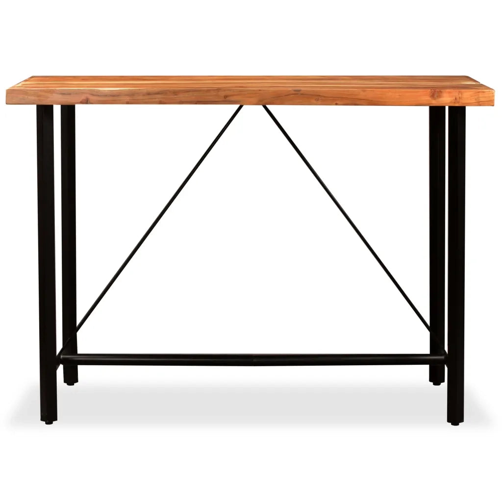 Set da Bar 7 pz in Legno Massello di Acacia e di Recupero 275134