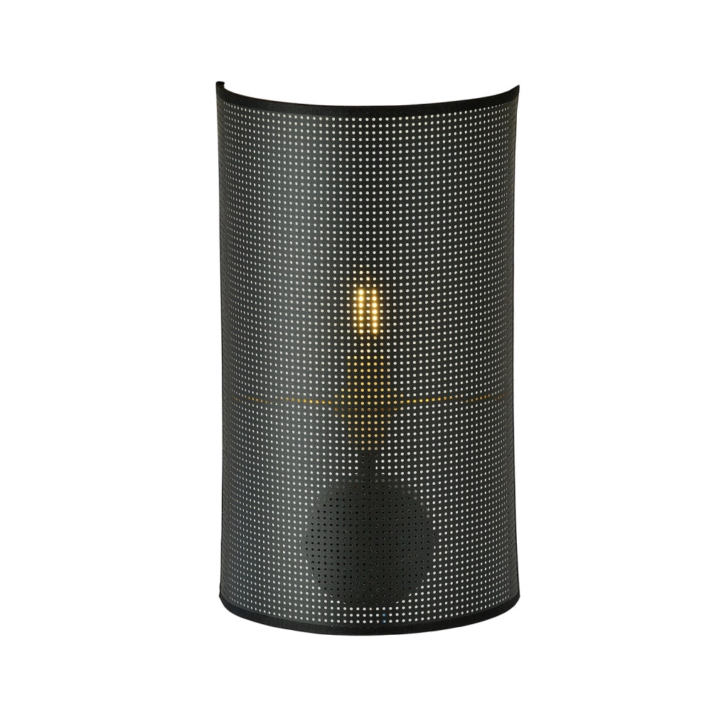 Applique Minimal 1 Luce Drago In Acciaio Nero E Oro