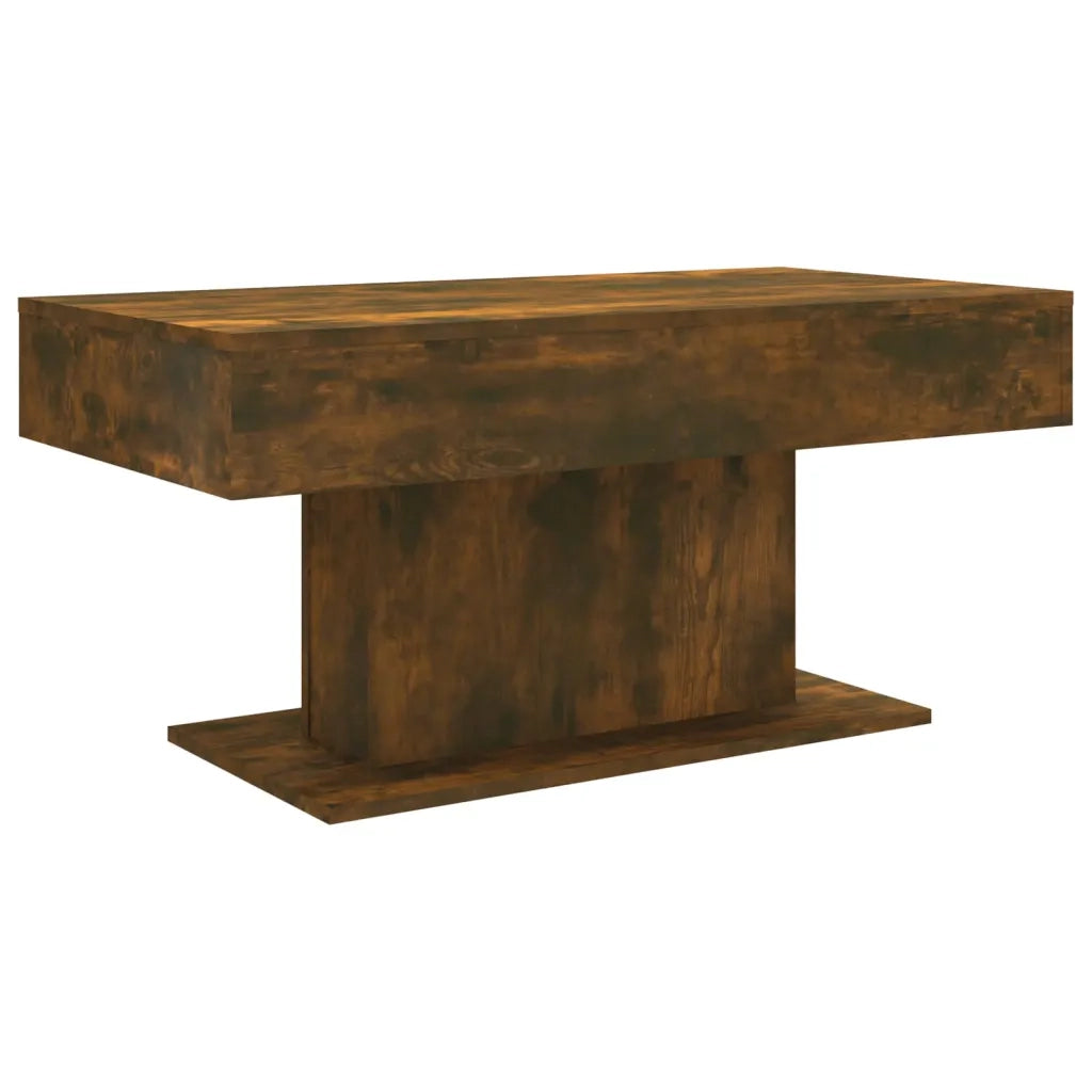 Tavolino da Salotto Rovere Fumo 96x50x45cm in Legno Multistrato 815834