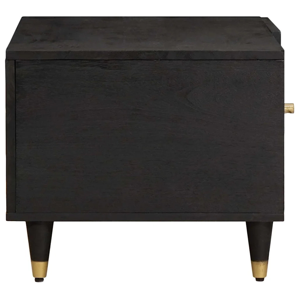 Tavolino da salotto Nero 80 x 50 x 40 cm 4018812
