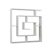 Libreria in legno "Labirent" - 125 x 22 x 129 cm - Bianco