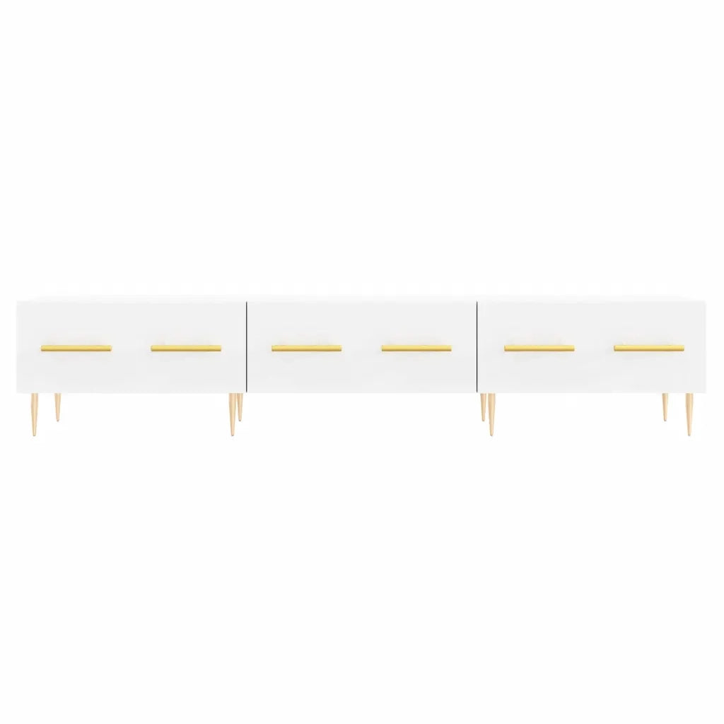 Mobile Porta TV Bianco 150x36x30 cm in Legno Multistrato 829140