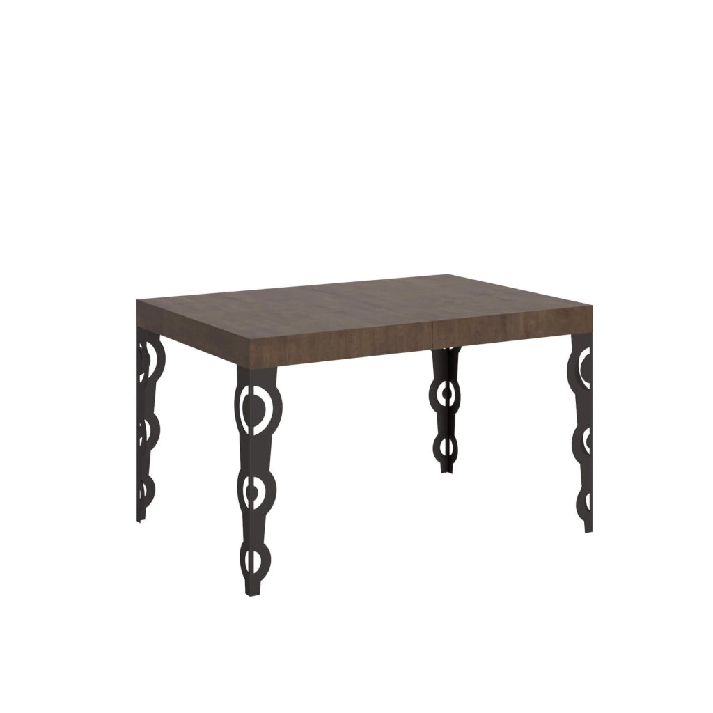 Tavolo allungabile 140/224x80cm Karamay noce gambe antracite